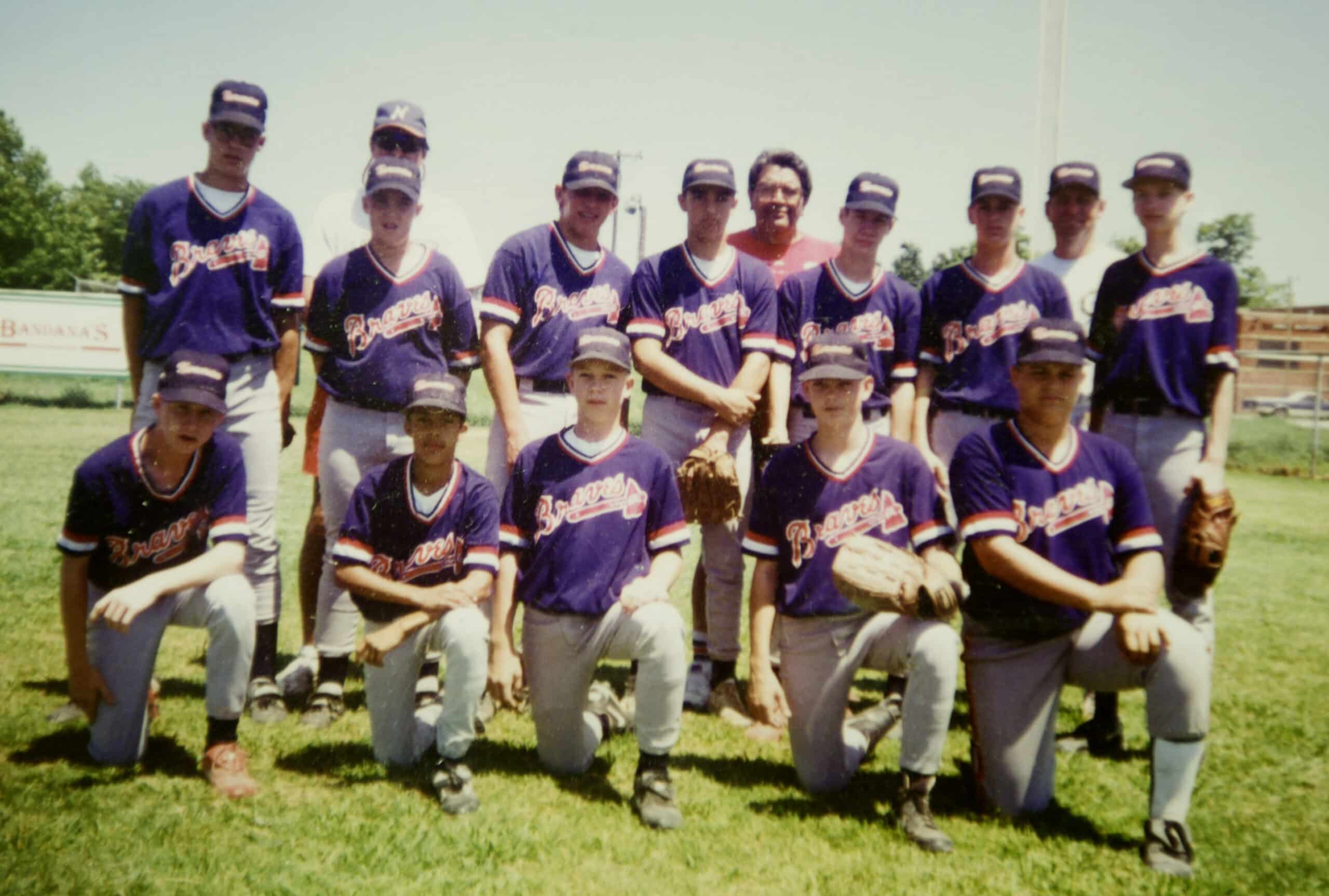 Scott's youth baseball team, summer baseball, mid-1990s.